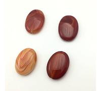 NBYGSC Charm Jewelry 30x40MM Natural Stone Beads Black Onyx Cabochon for Jewelry Making Bracelet Necklace 1Pcs Straight Hole (Color : Red 1pcs)