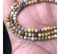 NBYGSC Charm Jewelry Guarantee Natural Stone Round Loose Beads Moonstone Amazonian Sandstone Lapis Gem Jewelry Bracelet Necklace 2 3 4mm (Color : Crazy Onyx, Size : 3mm 120 Beads)