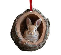 NBYGSC Christmas Acrylic Ornament - f0rest Animal Pendant, Cute Wildlife Decoration | Lightweight 2D Acrylic Animal Hanging | Easy hanng Squirrel Hedgehog Raccoon Bird Bunny Gift Decor