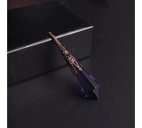 NBYGSC Crystal Fine Jewelry Crystal Quartz Amethysts Natural Stone Pendulum Amulet Pendant Necklace Druzy Reiki for Divination 1PCS Stone Mineral Specimen (Size : Purple Glsaa)