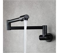 NBYGSC Faucets,Pot Filler Brass Kitchen Tap Wall Mount Cold Single Hole Mixer Rotate Fold Faucet
