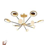 NBYGSC Industry Sputnik Chandelier,Dimmable Chandelier Lighting Fixture,During Light Remote Control Ceiling Light Lamps for Bedroom Dining Room Living Room Decor During Lighting,No Polar Dimmi