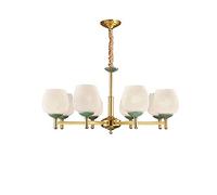 NBYGSC Industry Sputnik Chandelier,During Lights During Lamp Rural Copper Bedroom Livingroom Restaurant Study,a,10 Head