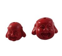 NBYGSC Lucky Charms for Jewelry Making Cinnabar Buddha Guanyin Charms Meditation Ornament for Bracelet Necklace Making and Crafting Attra Wealth 10PCS,Buddha,Large (Color : Buddha, Size : L)