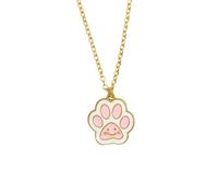 NBYGSC Necklace For Women And Men, 925 Sterling Silver Animal Paw Pet Cat's Paw Dog's Paw Choker Necklace Pendant Footprints, Paw Necklace For Women, Charms