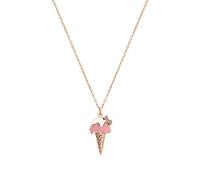 NBYGSC Necklaces for Women Girls Ice Cream Cone Pendant Necklace, Cream Multi Cute Combined Into Cubic Zirconia Pink Ice Cream Charm Pendant Necklace 18inch Choker Necklaces Household