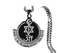 NBYGSC New 2025 Stainless Steel Pendant Men/Women There Is No Religion Higher Than Truth Silver Color Necklace Decoration Jewelry Commemorative With You Accessories Trendy Best For Gift