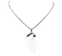 NBYGSC New 2025 Witch Triple Moon Goddess Star Cat Pendant Necklace Women Men Stainless Steel Magic Chain Collier Decoration Jewelry Commemorative With You Accessories Trendy Best For Gift