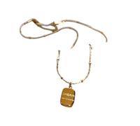 NBYGSC New 2026 Unisex Stainles Stell Classic Alphabet Pendant Stainless Steel Necklace Korean Fashion Jewelry Women's Colorfast Neck Chain Accessories Gift Trendy Creative For Women And Men