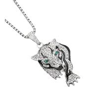 NBYGSC New 2026 Unisex Stainles Stell Domineering Sheep Head Satan Power Warrior Pendant Necklace Men's Punk Hip Hop Rock Motorcycle Party Jewelry Gift Fashion Trendy Accessories Creative For Women