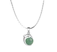 NBYGSC Quartz Healing Crystal Necklace Dongling Jade Necklace Female Clavicle Chain Necklace Jewelry 18inchs Pendants for Women Necklace Crystal Point Pendant Necklace