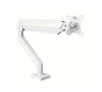 NBYGSC Single Monitor Stand, Supports up to 32 inches, Each Screen Weighs 19.8 pounds, Computer Desk Mount, Adjustable TV Stand(White)