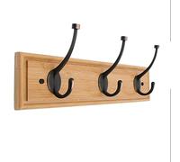 NBYGSC Wall Mounted Wooden Vintage Rustic Coat Hat Hanger Rack for The Entryway, Bathroom, Bedroom, Kitchen