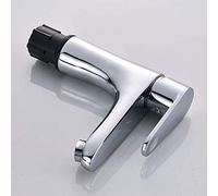 NBYGSC Widespread Faucets,Bathroom Basin Faucet Brass Chrome Single Handle Single Hole Sink Faucet Cold and Hot Mixer Tap Crane Deck Mounted
