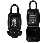 NBYT Portable Combination Lock Box, 9-Digit Keyboard, For House Key Hiders, Waterproof Key Safe Storage (With Shackle)