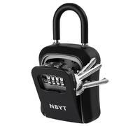 NBYT Portable Combination Lock Box, House Key Hider, Waterproof Key Safe Storage (With Shackle)