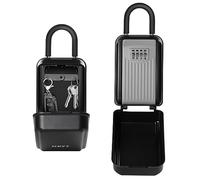 NBYT Portable Combination Lock keybox, Wall Mount,For House Keys Key Hiders to Hide a Key Outside,Waterproof Key Safe Storage Lock Box(With Shackle)