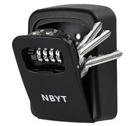 NBYT Portable Combination Lock keybox, Wall Mount,For House Keys Key Hiders to Hide a Key Outside,Waterproof Key Safe Storage Lock Box