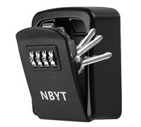 NBYT Portable Combination Lock keybox, Wall Mount,For House Keys Key Hiders to Hide a Key Outside,Waterproof Key Safe Storage Lock Box (Small size)