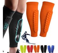 Achilles Shinbang Shields,Shinbang Protector 2.0,ShinDefender Shin Guards,Shinbang Ski Protectors,Shindefender Shin Guards,Shinbang Protector Ski (Orange,M)