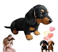 Nbzsmlkn Dachy 2.0 Ai Powered Plush Dog, The Dachy 2.0 - Emotional Healing on Demand, The Dachy 2.0 Dog for Emotional Support, Dachshund Plush Sofa Ornaments and Decorations (Black)