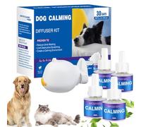 Nbzsmlkn Pet Calming Diffuser Set (Cat & Dog Versions),Cat Calming Diffuser,Cat Calming Diffuser Refill Kit,Dog Calming Diffuser (dogs+4Refills,Lavender)