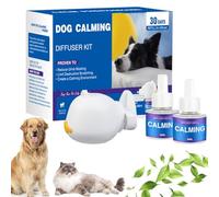 Nbzsmlkn Pet Calming Diffuser Set (Cat & Dog Versions),Cat Calming Diffuser,Cat Calming Diffuser Refill Kit,Dog Calming Diffuser (dogs+2Refills,Lavender)