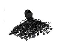 NC 1000 Pcs Plastic Fastener Hang Tag Snap Lock Hang Tag Fasteners Natural with Snap Lock Ties Easy and Fast to Attach Swing Tags Jute String Pin Security Loop