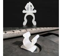 NC 10PCS Hood Rod Holder Clip Bonnet Stay, 65722-01E00 Hood Prop Retaining Clip for Nissan Pathfinder X-Trail T30, White