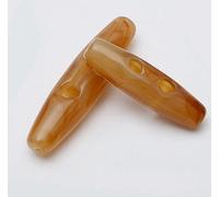 NC 10Pcs Resin Toggle Buttons Two Holes Toggle Buttons Accessories Olive Buckle Craft DIY Accessory Horn Toggle Buttons for Coats Sweater Crafts Decor Oval Horn Sewing Knitting Buttons