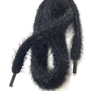 NC 2 Pairs Fluffy Shoe laces Shoelaces Fluffy Stretchy Laces Furry Elastic No Tie Shoelaces Laces Shoelaces No Tie Shoelace Elastic shoelace stretch shoe