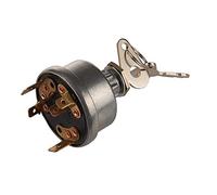NC 3107556R92, K203992 Ignition Switch with 3 Position 6 Connection Terminals 2 Keys Adapt to Lucas, David Brown,Backhoe Loader, Tractor,Trailer, Agriculture