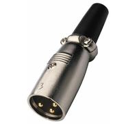 Nc-407/P Xlr Connector, 3-Pin-For Cable Up To Ø 6 Mm
