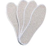 NC 5/10 Pairs Hemp Layer Comfort Insoles Breathable Shoe Insert Shoe Insoles Inserts Ultra Thin Leather Insoles Men & Women Shoe Insoles Reusable Insoles