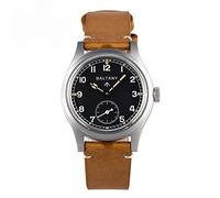 NC Baltany Dirty Dozen Watch Men D12 36 mm Sea Gull ST1701 Movement Automatic BGW9 Luminous Vintage Military Wrist Watches (Brown Leather Black), Leather Brown Black, vintage military
