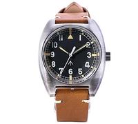 NC Baltany Mechanical Military Watch for Men Small Dial Dome Glass Reloj Militar Hombre 10BAR Air Force Clock Tribute 60s NH35 Pilot Watch (Color 3)
