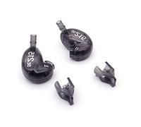 NC Earphone External Housing Shell for Shure SE215 Compatible with 7mm Speaker Unit Replacement for DIY and Repair (1 pair) (black)