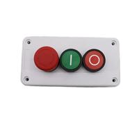 NC emergency stop NO red and green button switch station start stop self-sealing waterproof button switch industrial 600V 10A(One-circle)