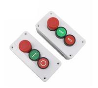 NC Emergency Stop NO Red Green Push Button Switch Station Start Stop Self-sealing Waterproof Button Switch Industrial 600V 10A(One-circle)
