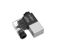 NC G1/4 2V025-08 Normally Closed Air Water Oil Solenoid Valve Coil Led 2 Port 2 Ways AC110V 220V 380V DC 12V 24V 2V025(2V025-08 PC8 LED,DC12V)