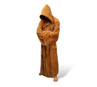NC Male Flannel Robe Male With Hooded Thick Star Dressing Gown Jedi Empire Men's Bathrobe Winter Long Robe Mens Bath Robes Homewear