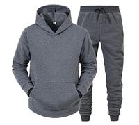 NC Mens Tracksuits 2 Pieces, Casual Hooded Sportswear Suit Athletic Long Sleeve Hoodie Loose Fit Jogging Sports Sweatsuits