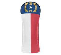 Nc North Carolina State Flag Golf Cover Set Headcover with Number Tags for Driver & Fairway Woods
