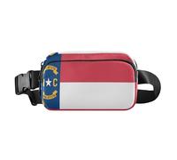 Nc North Carolina State Flag Stylish Fanny Waist Pack for Women Men Teens Large Capacity Running Belt Bag Waist Pack with Adjustable Strap for Cycling Hiking Gym