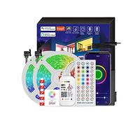 NC Ototon LED Strip Light 40M WiFi Smart Strip 5050 RGB Music Sync Color Changing App Control with 44 Keys IR Remote Compatible with Alexa Echo, Google Home for Christmas Home Decoration (40M)