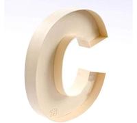 NC Plywood Fillable Wooden Letter Box C (Classic Style, Home & Party Decoration, Gifting)