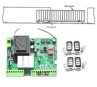 NC Sliding Door Gate Motor Controller Circuit Board Electronic Card for Sliding Gate Opener AC Model(Kit 6)