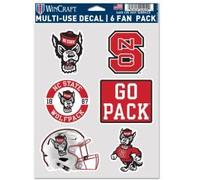 NC State Wolfpack FOOTBALL HELMET Multi Use 6 Fan Pack