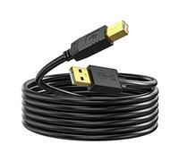 NC XQIN Printer Cable, 8 M USB Printer Cable Cord Type A-Male to B-Male Cable for Printer/Scanner-Gold-plated
