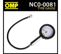 OMP Karting Tyre Pressure Gauge, 0-2.7 Bar (0-40 Psi) Range